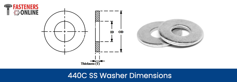 440C SS Washer Dimensions 440C SS Washer Dimensions
