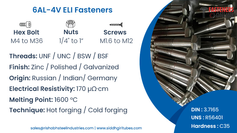 6AL-4V ELI Fasteners