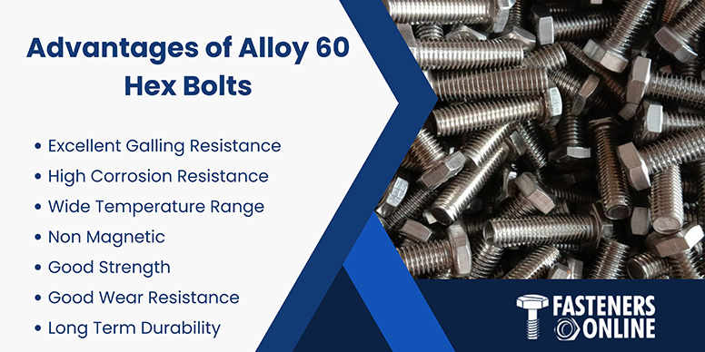 Advantages of Alloy 60 Hex Bolts
