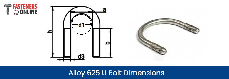 Alloy 625 U Bolt Dimensions