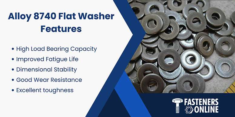Alloy 8740 Flat Washer Features