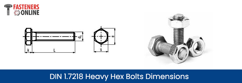 DIN 1.7218 Heavy Hex Bolts Dimensions
