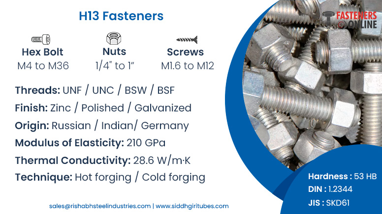 H13 Fasteners