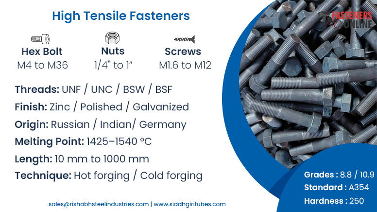 High Tensile Fasteners manufacturer in India High Tensile Fasteners manufacturer in India