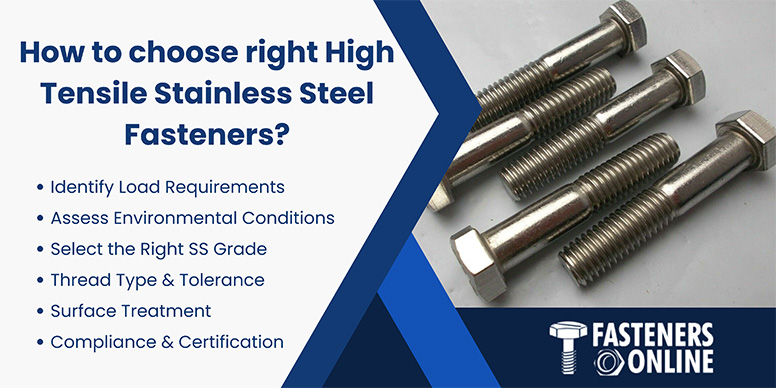 How to choose right High Tensile Stainless Steel Fasteners