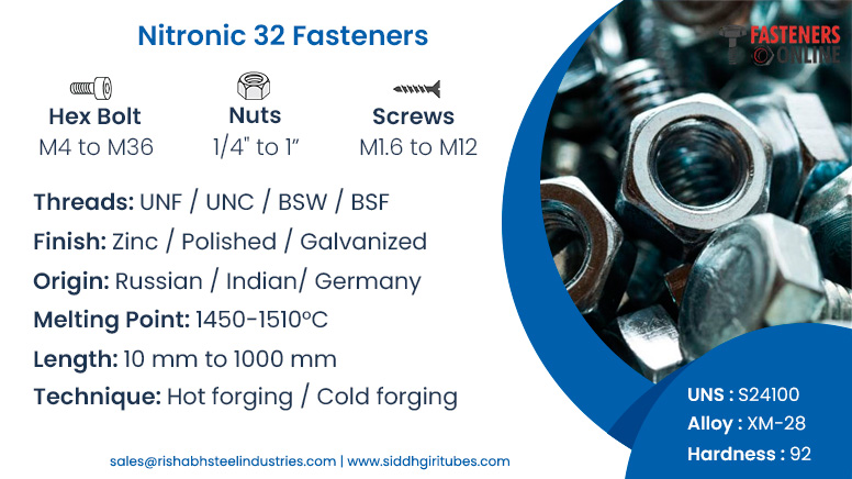 Nitronic 32 Fasteners