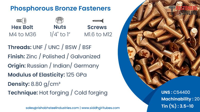 Phosphorous Bronze Fasteners
