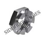 Castle nuts low form with roll crown
