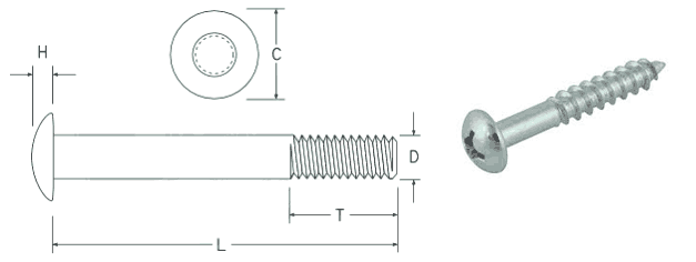 Stainless steel round head bolts dimension Stainless steel round head bolts dimension