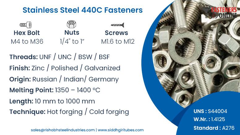 Stainless Steel 440C fasteners Stainless Steel 440C fasteners