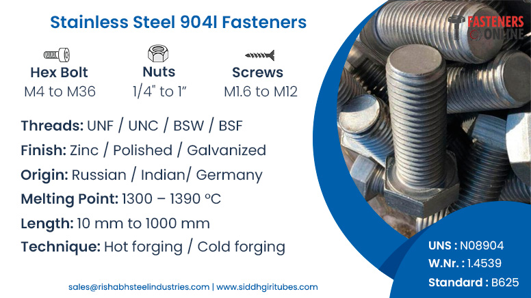 Stainless Steel 904l fasteners Stainless Steel 904l fasteners