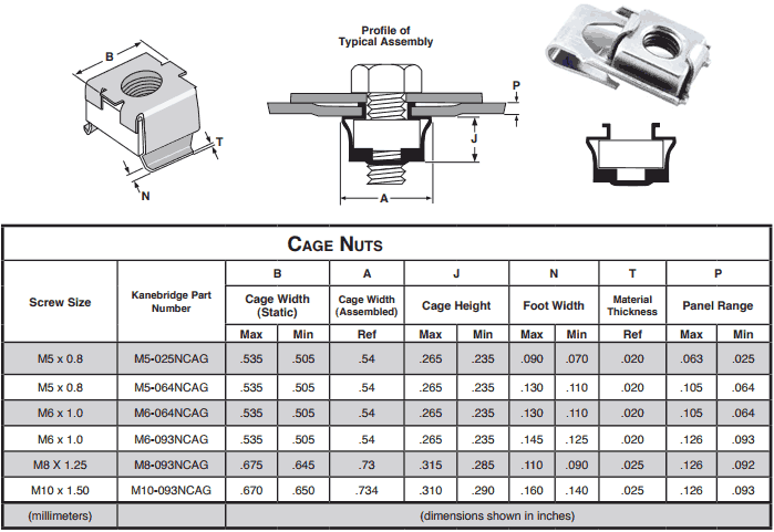 Stainless Steel Captive Nuts Stainless Steel Captive Nuts