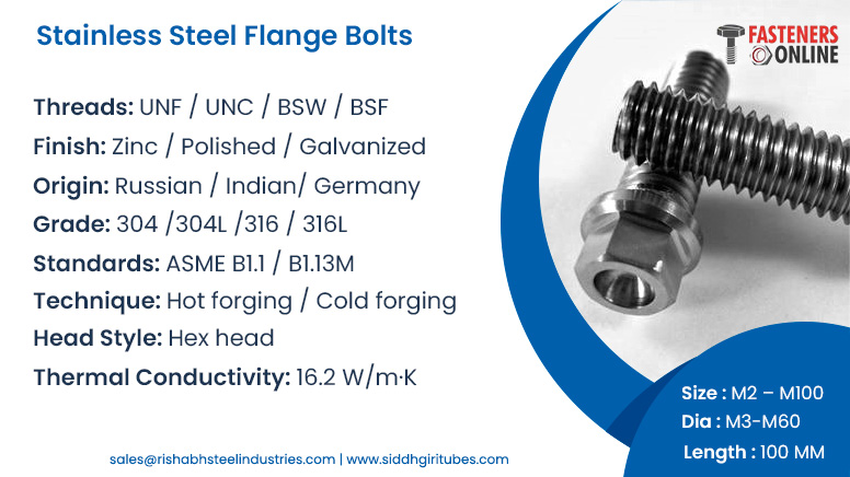 Stainless Steel Flange Bolts