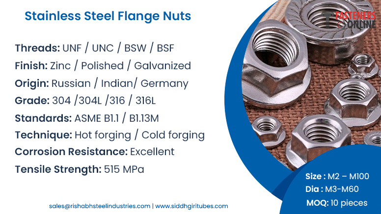 Stainless Steel Flange Nuts
