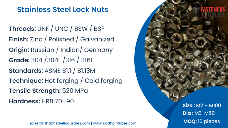 Stainless Steel Lock Nuts
