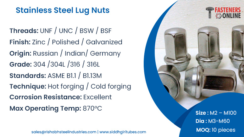 Stainless Steel Lug Nuts