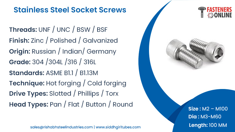Stainless Steel Socket Screws