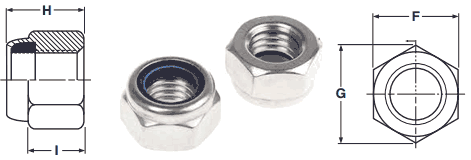Stainless Steel Metric Nyloc Nuts Dimensions Stainless Steel Metric Nyloc Nuts Dimensions