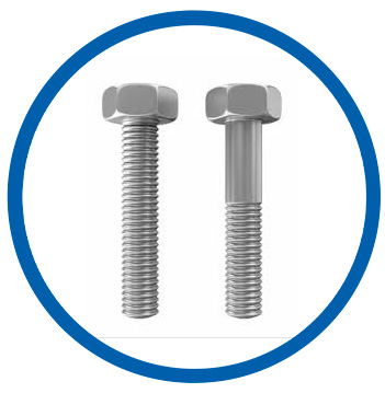 25-6 mo hex bolts