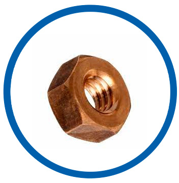 90/10 Copper Nickel hex nuts 90/10 Copper Nickel hex nuts