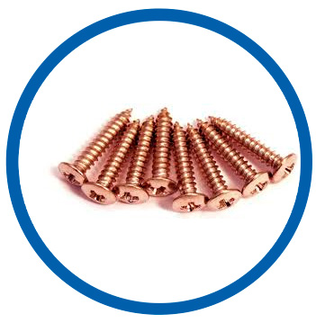 90/10 Cupro Nickel screw 90/10 Cupro Nickel screw