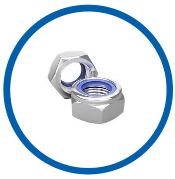 ASME SA194 grade 8M Nylon lock nuts