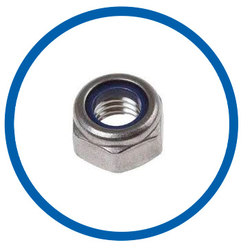 ASTM A194 gr 6 Nylon lock nuts