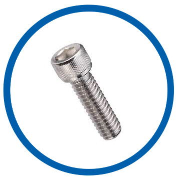 Commercially pure Titanium hex cap screws