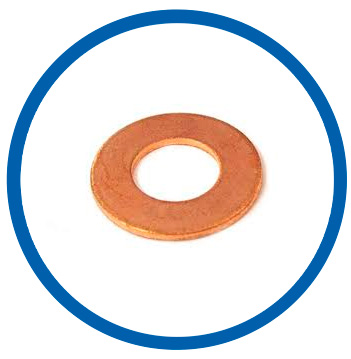 Copper Nickel 90/10 plain washer Copper Nickel 90/10 plain washer