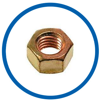 Cu Ni 70 30 heavy hex nuts Cu Ni 70 30 heavy hex nuts