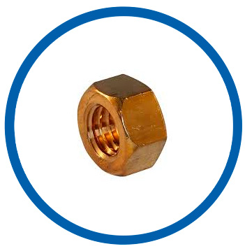 Marine grade C65500 hex nuts