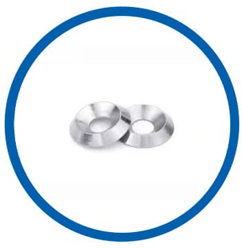 Ni 200 countersunk washer
