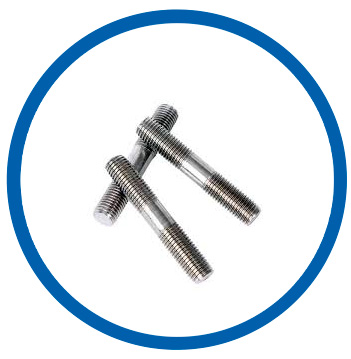 Nickel 625 double end stud bolts