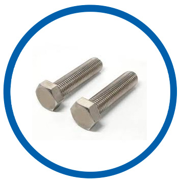 Nickel 800 hex bolts