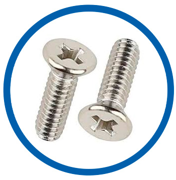 Nickel C22 machine screws