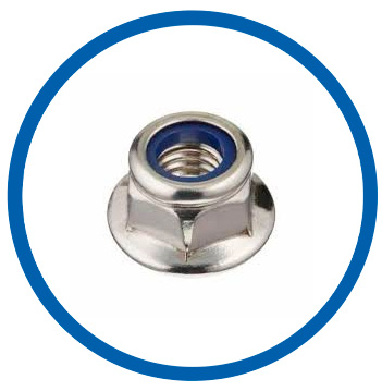 Nickel X-750 flange lock nut