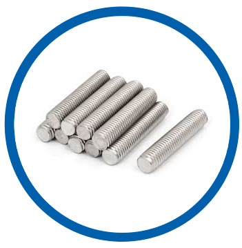 Nickel X-750 fully threaded studs