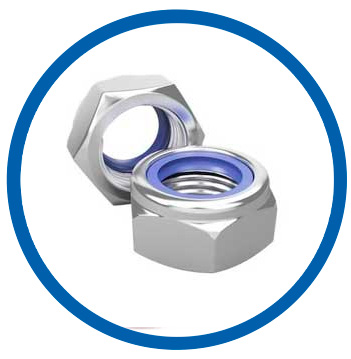 INOX 304H Nylon Insert Nuts