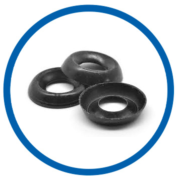 Plain carbon steel countersunk washer
