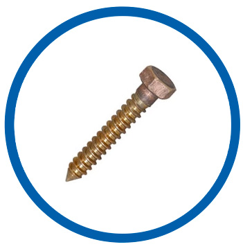 Silicon bronze alloy coach screws