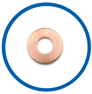 Silicon bronze alloy flat washers