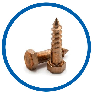Silicon bronze lag bolts