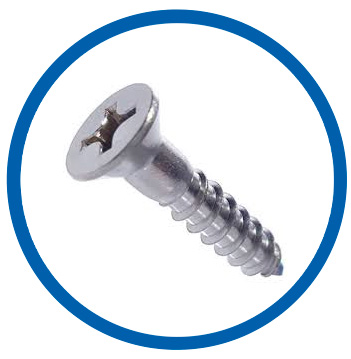 Ti steel wood screws