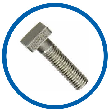 Titanium steel alloy square bolts