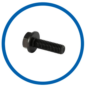 Zinc plated grade 2 flange bolts Zinc plated grade 2 flange bolts
