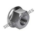 Hexagon nuts with flange with metric fine thread